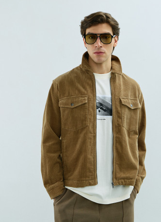 Куртка-рубашка из вельвета