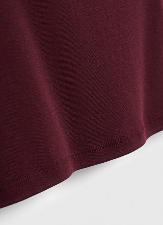 Топ из хлопка и модала с воротником-стойкой