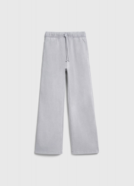 Широкие трикотажные брюки для девочек Серый 2599₽