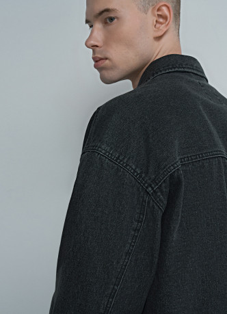 Джинсовая куртка-рубашка