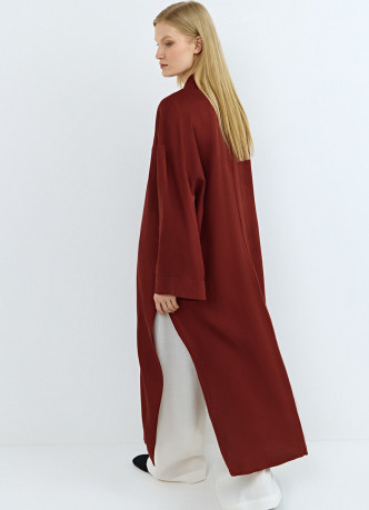 Кимоно на завязках из вискозы и льна