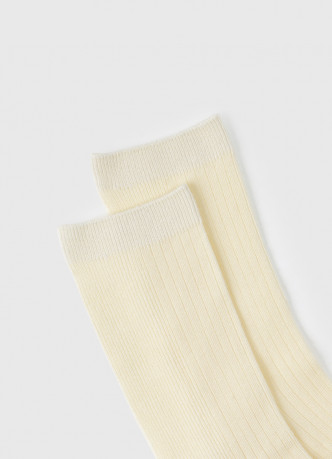 Носки в рубчик с содержанием вискозы