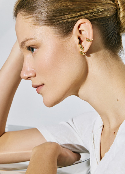 Серьги женские 3 шт Золотой 599₽