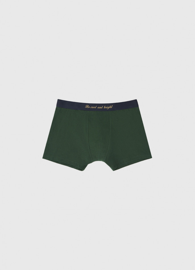 Трикотажные трусы-транки средней посадки