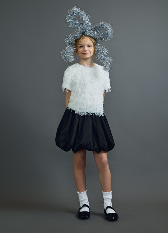 Фактурная блузка для девочек