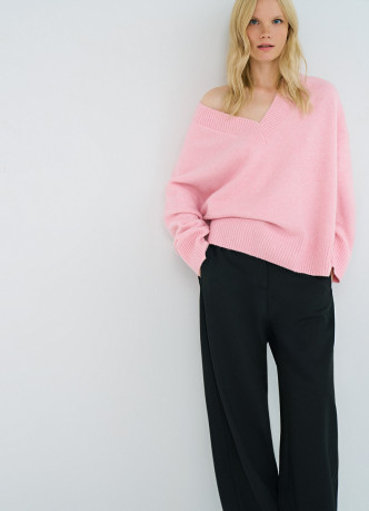 Джемпер из мягкой пряжи с шерстью