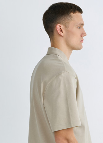 Поло с имитацией второго слоя