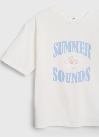 Футболка с принтом для девочек