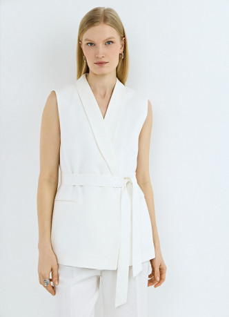 Удлиненный жакет на запах