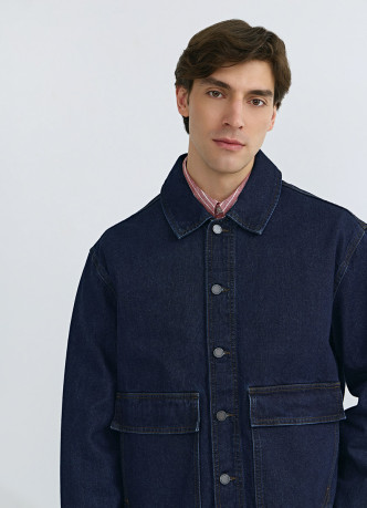 Джинсовая куртка-рубашка