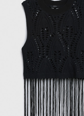 Топ кроше с бахрмой