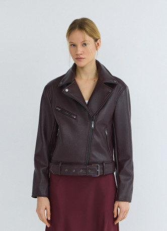 Куртка из искусственной кожи