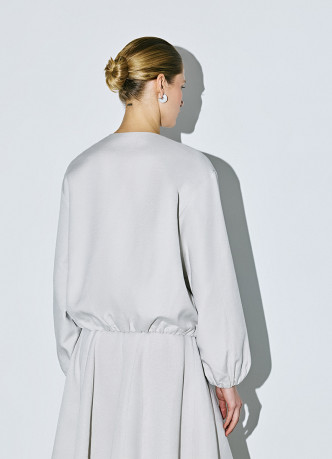 Льняной бомбер на молнии