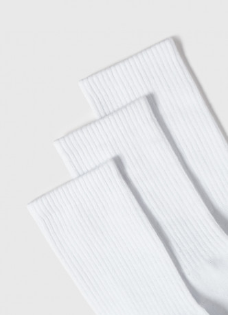 Высокие носки в рубчик, 3 пары
