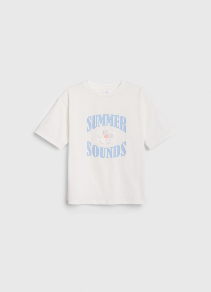 Футболка с принтом для девочек