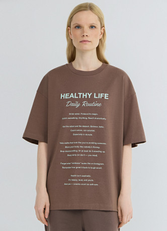 Футболка оверсайз с принтом