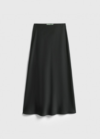 Юбка макси из сатина