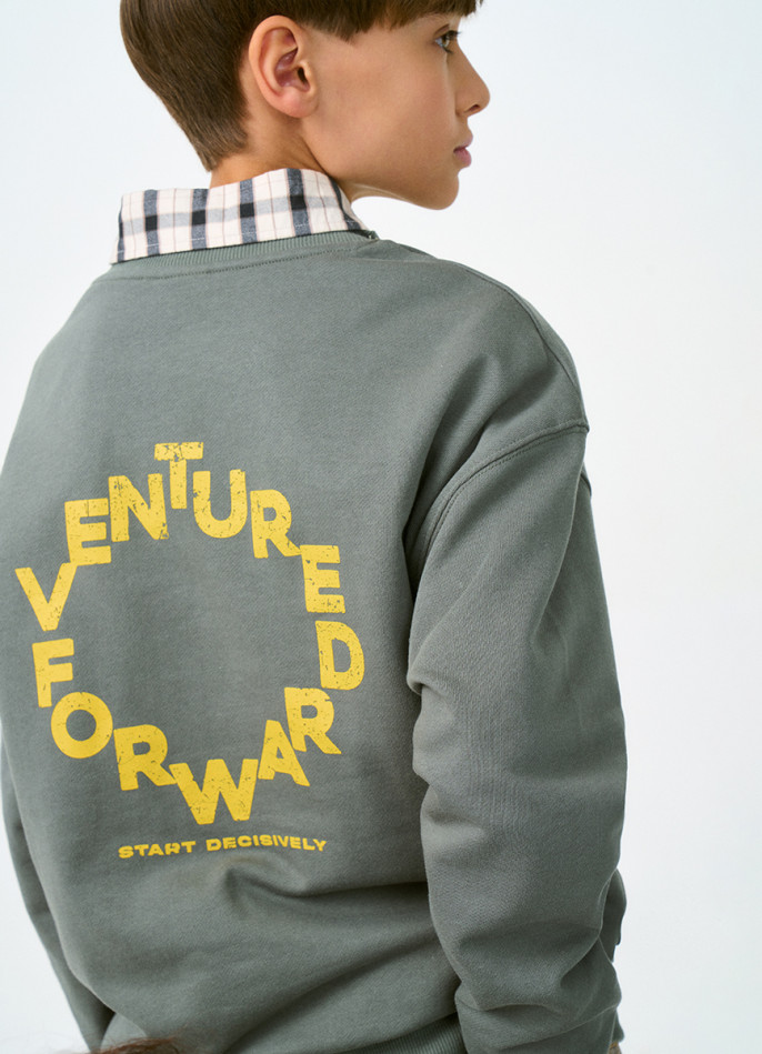 Свитшот с принтом для мальчиков