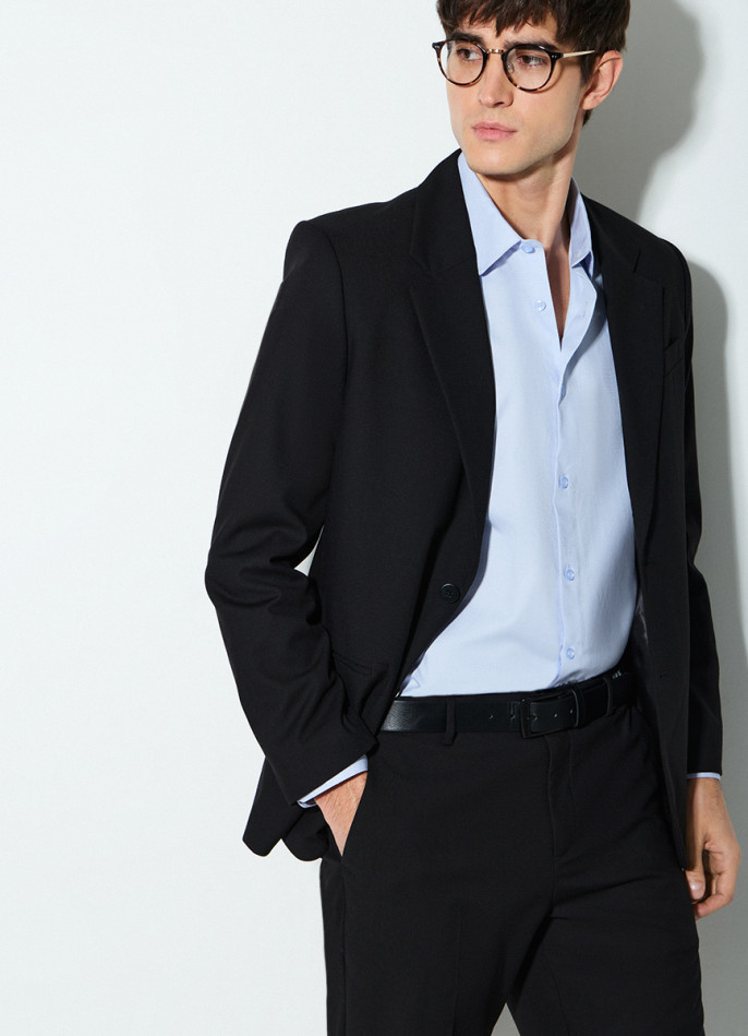 Рубашка из структурной ткани