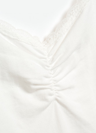 Майка с кружевом для девочек