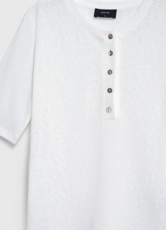 Футболка с вырезом "Хенли"