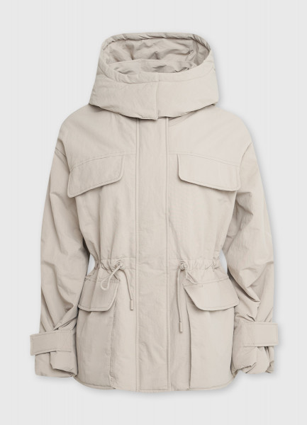 Удлинённая куртка с накладными карманами, Бежевый O`Stin LJ664DO02-T2 - фото 8