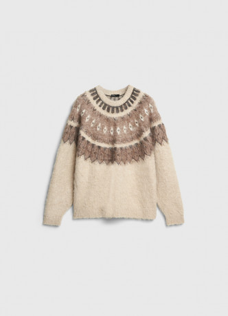 Джемпер с жаккардовым узором