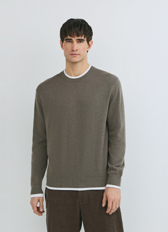 Джемпер с имитацией футболки