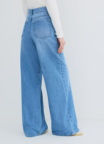 Ультраширокие джинсы с высокой посадкой
