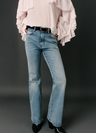 Джинсы Bootcut с высокой посадкой