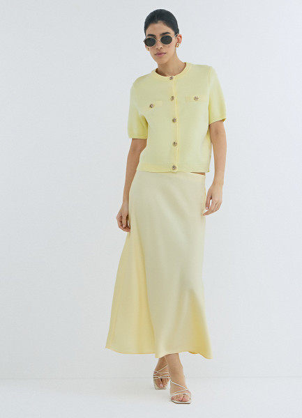 Кардиган с коротким рукавом Желтый 3999₽