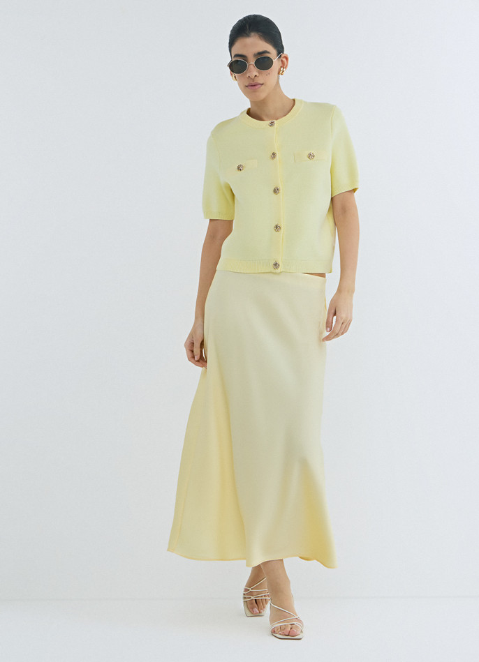 Кардиган с коротким рукавом