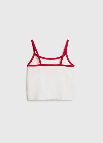 Короткий топ с принтом для девочек