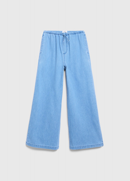 

Джинсы Wide leg для девочек, Голубой
