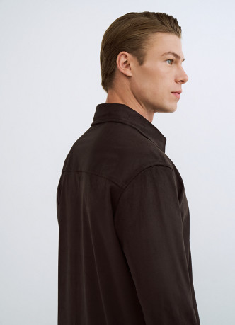 Плотная рубашка из трикотажа