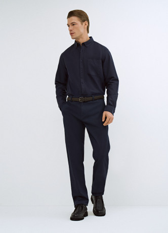 Рубашка из ткани оксфорд