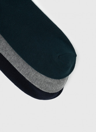 Высокие носки в рубчик с поддержкой стопы, 3 пары