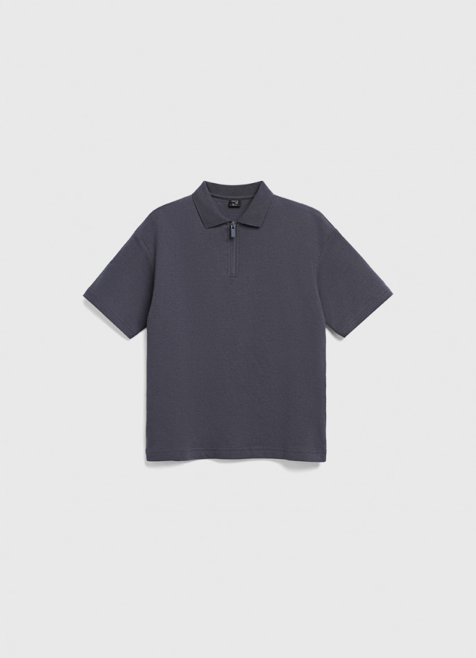 Поло с воротником на молнии для мальчиков