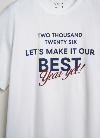 Пижамная футболка с текстовым принтом