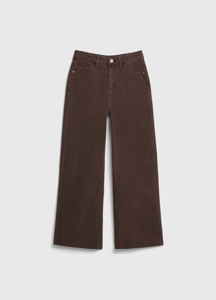 Джинсы Wide leg для девочек Коричневый 2799₽