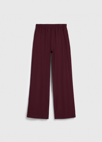 Прямые брюки с эластичным поясом