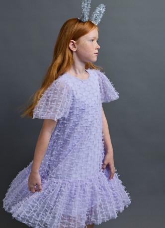 Платье мини с бантиками для девочек