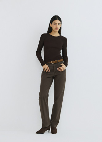 Приталенный джемпер с люрексом