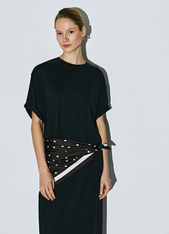 Платье-футболка из вискозы