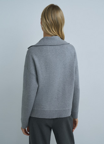 Джемпер с воротником на молнии