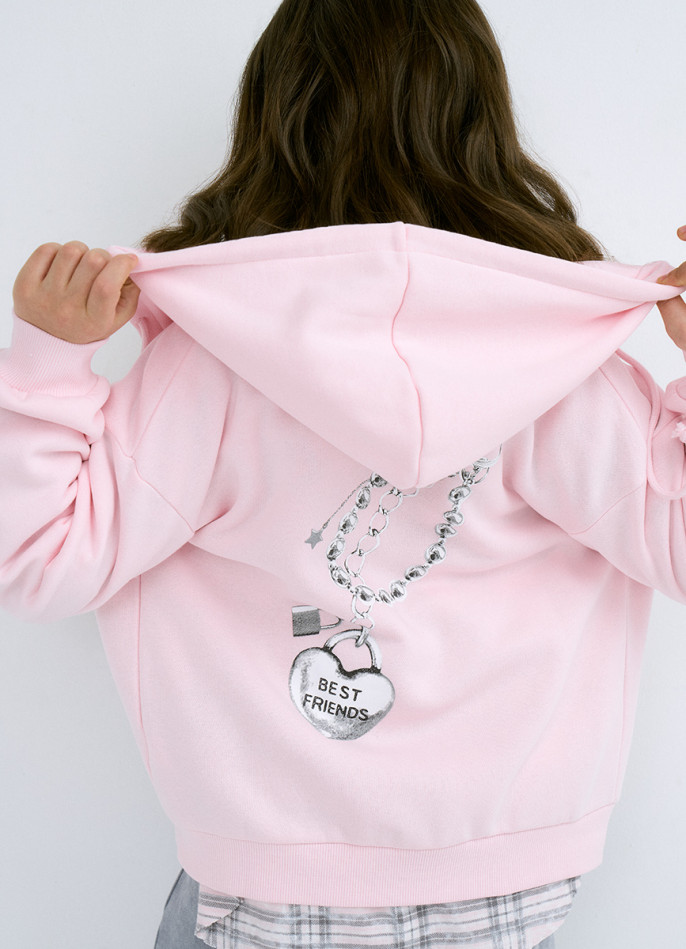 Толстовка на молнии для девочек