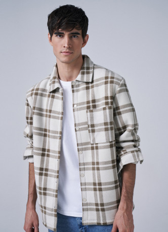 Утеплённая флисовая куртка-рубашка