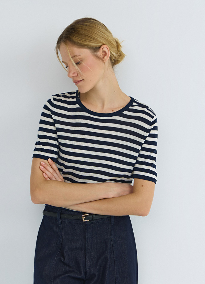 Джемпер с содержанием шёлка