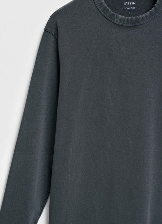 Базовый лонгслив из плотного хлопка