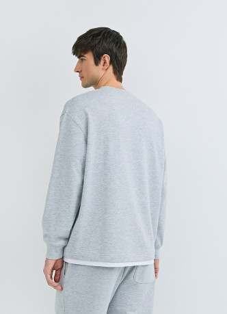 Свитшот с имитацией футболки